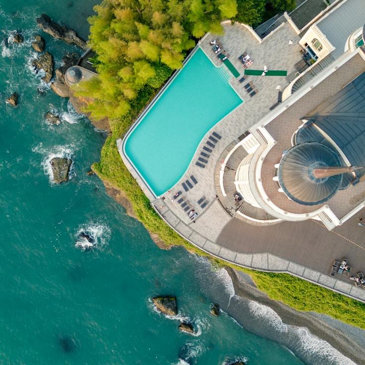 Entertainment zone at night in Italy